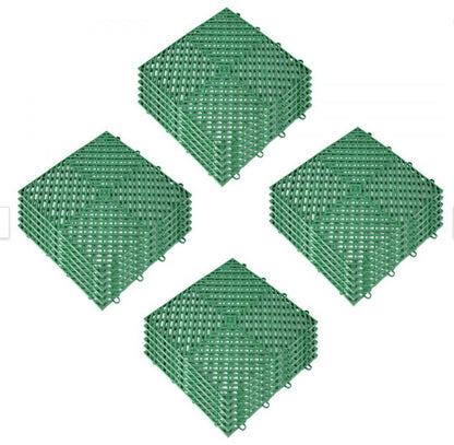 Azulejos entrelazados 25 piezas verdes, azulejos de drenaje de 12 x 12 x 0,5 pulgadas, azulejos de cubierta, azulejos de suelo al aire libre, azulejos entrelazados al aire libre, suelo de cubierta para piscina, ducha, baño, terraza, patio, garaje