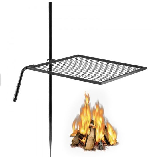 $1450 pesos con envío gratis y compra protegida con Paypal. Parrilla giratoria VEVOR, parrilla para fogata de acero resistente, parrilla de fuego abierto de una sola capa, parrilla giratoria para fogata de 24" x 24"