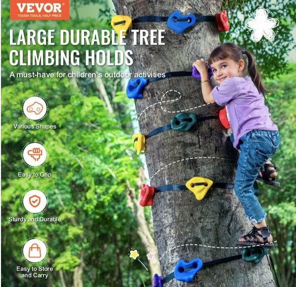 $1210 MXN con envío gratis y compra segura con Paypal. Ninja Tree Climbing Kit 20 soportes para trepar árboles 6 correas de trinquete al aire libre