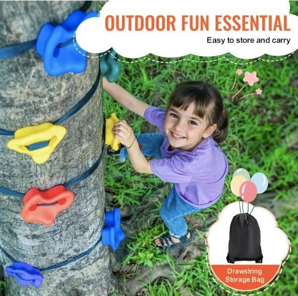 $1210 MXN con envío gratis y compra segura con Paypal. Ninja Tree Climbing Kit 20 soportes para trepar árboles 6 correas de trinquete al aire libre